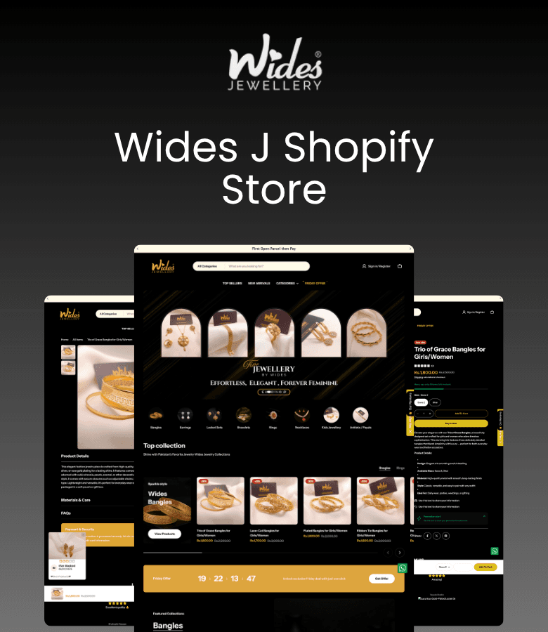Wides Jewellery Shopify Migration | E-commerce Case Study | Kreability